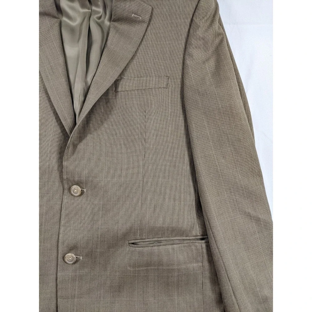 RALPH LAUREN Houndstooth 2 Button Dbl Vented Blazer Sport Coat‎ Jacket 42 L